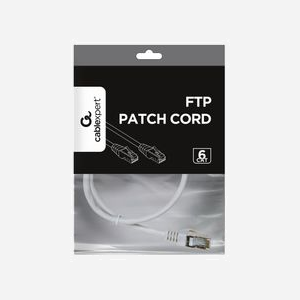 Cordon de Patch Gembird FTP Cat6 Blanc 0.5m, Connecteurs RJ45, AWG26 CCA, Blindage Aluminium, Contacts Or 50u'', Compatible PoE, RoHS, CE, ISO 9002, DVE - Miniature 4