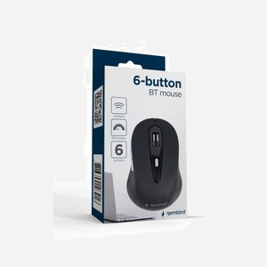 Gembird MUSWB-6B-01 Souris Bluetooth 3.0+HS Optique 1600 DPI 6 Boutons Piles AAA Compatible Windows 7/8/10 Noir - Miniature 4