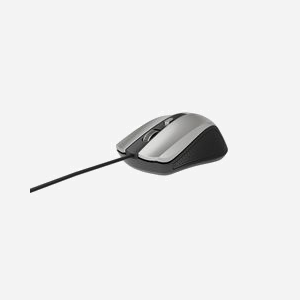 Gembird MUS-4B-01-BS Souris Optique USB 4 Boutons 1200 DPI Ambidextre Noir/Argent Câble 1.35m Compatible Windows - Miniature 4