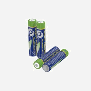 Gembird EG-BA-AAA4-01 : Pack de 4 piles alcalines AAA LR03 1.5V, dimensions 52x142x15mm, poids 55g, usage unique - Miniature 1