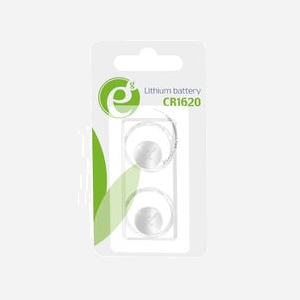 Gembird Pile bouton Lithium CR1620 3V 70mAh - Pack de 2 unités - Dimensions: 15.8mm x 1.58cm - Pour appareils électroniques - Miniature 4