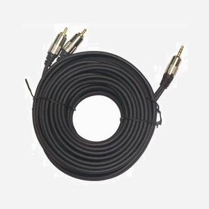 Gembird CCA-352-1.5M : Câble Audio 1.5m, Jack 3.5mm Stéréo Mâle vers 2 RCA Mâle, Connecteurs Plaqué Or - Miniature 2