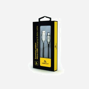 Gembird CC-USB2R-AMMBM-2M : Câble Micro-USB 2.0 Noir, 2m, USB-A vers Micro-USB B, 480 Mbit/s, RoHS – Pour chargement et transfert de données