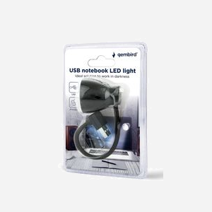 Lampe de Bureau LED USB Gembird NL-02, 5V, Flexible, Noir, 180mm, Consommation Standard, Connecteur USB-A, Compatible Plug and Play, 30g - Miniature 5