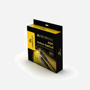 Gembird CCBP-HDMI-AOC-30M : Câble HDMI 2.0 AOC 30m, Ethernet, 4K UHD 60Hz, Fibre Optique, Connecteurs Or, HDR, 18 Gbit/s - Miniature 2