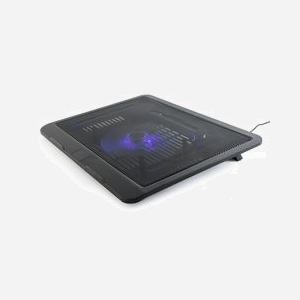 Gembird NBS-1F15-04 Support Laptop 15" ABS Noir, Ventilateur 12cm, Hauteur Réglable, Alimentation USB 5V, Dimensions 250x330x50mm