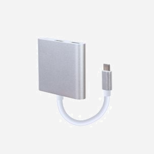 Gembird A-CM-HDMIF-02-SV : Adaptateur USB Type-C vers HDMI 4K 30Hz, USB 3.0, Port de charge USB Type-C, 51x59x12mm, 80g - Miniature 2