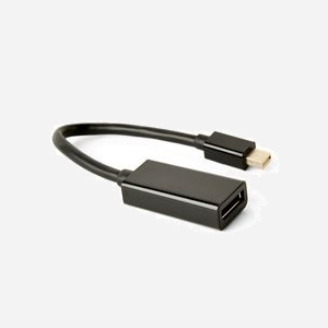 Gembird Adaptateur Mini DisplayPort Mâle vers DisplayPort Femelle 4K UHD (3840x2160) 1.2 - 0.15m Noir - A-MDPM-DPF4K-01