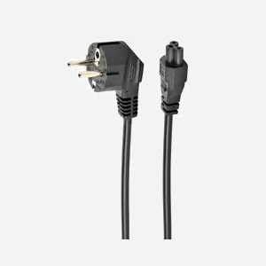 Cordon d'alimentation Gembird PC-186-ML12-1M, 1m, CEE7/7 vers Coupleur C5, VDE, CE, RoHS, Noir