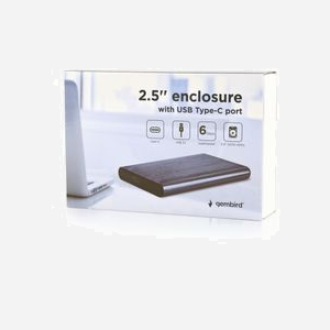 Gembird EE2-U3S-6-GR Boîtier Externe Aluminium USB 3.2 Gen 1 pour Disque Dur/SSD 2.5" SATA I/II/III jusqu'à 4To, UASP Support, Chipset JMS576 - Miniature 4