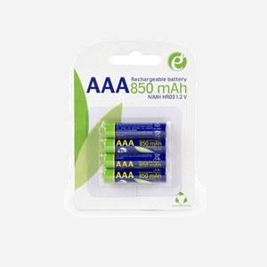 Gembird EG-BA-AAA8R4-01 : Pack de 4 Batteries Rechargeables AAA Ni-MH 1.2V 850mAh, Durée de Recharge 6h, Jusqu'à 500 Cycles, Conformes RoHS - Miniature 4