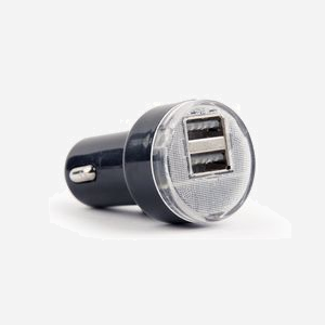 Gembird Chargeur Auto USB 2 ports 2.1A Noir EG-U2C2A-CAR-02, Entrée 12-24V, Sortie 5V, Protection Courant, Universel Tablettes/MP3/Portables - Miniature 2