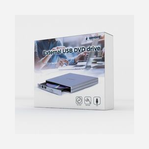 Gembird DVD-USB-02-SV Lecteur DVD±RW Externe USB 2.0 Argent, CD 24x, DVD 8x, Supports 80/120mm, Compatible Windows, 130x135x17mm, 420g - Miniature 5