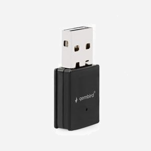 Gembird Adaptateur USB WiFi 300 Mbps 802.11b/g/n, Chipset RTL8192EU, WEP/WPA/WPA2, Windows 7/8/10, 2.4GHz, USB 2.0, Noir, WNP-UA300-01