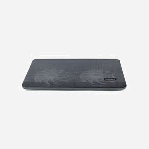 Gembird NBS-2F15-05 Support PC Portable 15.6" 2 Ventilateurs 125mm 1500tr/min 20CFM USB Métal/Plastique Réglable en Hauteur Noir - Miniature 2