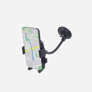 Gembird TA-CHW-04 Support Smartphone Auto à Ventouse, Bras Flexible 17cm, ABS/EVA, 45-110mm, Pliable, Universel - Miniature 2