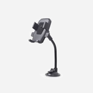 Gembird TA-CHW-04 Support Smartphone Auto à Ventouse, Bras Flexible 17cm, ABS/EVA, 45-110mm, Pliable, Universel - Miniature 3