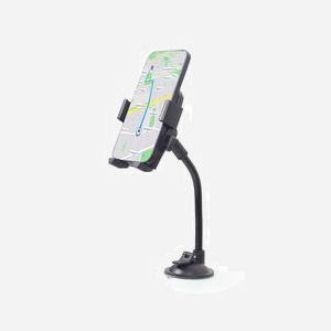 Gembird TA-CHW-04 Support Smartphone Auto à Ventouse, Bras Flexible 17cm, ABS/EVA, 45-110mm, Pliable, Universel - Miniature 4
