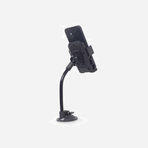 Gembird TA-CHW-04 Support Smartphone Auto à Ventouse, Bras Flexible 17cm, ABS/EVA, 45-110mm, Pliable, Universel - Miniature 5
