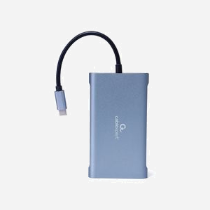 Gembird A-CM-COMBO7-01 : Adaptateur USB-C 3.2 Gen 1 avec LAN Gigabit, HDMI 2.0, VGA, Lecteur Cartes SD/MicroSD, et 3x USB-A 3.2 Gen 1, Power Delivery 100W - Miniature 2
