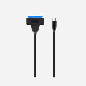 Gembird AUS3-03 Adaptateur USB 3.0 Type-C mâle vers SATA 2.5" HDD/SSD, USB Type-C, Longueur 0.2m, compatible USB 2.0, Noir. - Miniature 3