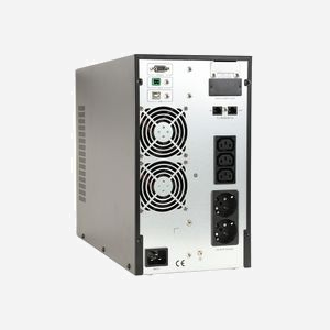 Onduleur Online Gembird EG-UPSO-2000 2kVA/1800W Sinusoïde Pure 220V 50/60Hz, 5 Prises Type F, USB, LCD, Autonomie 8-20min, Tower - Miniature 2