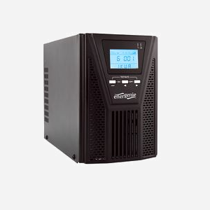 Gembird EG-UPSO-1000 Onduleur Online Double Conversion 1kVA/900W Sinusoïde Pure, Autonomie 20min (Pleine Charge), USB, LCD, 220V, Protection Surtension - Miniature 1