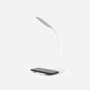 Gembird TA-WPC10-LED-01-W Support Chargeur Sans Fil QI 10W, 5V DC, Câble 1.5m, Compatible Qi, Blanc, 100x170x40mm - Miniature 2