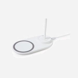 Gembird TA-WPC10-LED-01-W Support Chargeur Sans Fil QI 10W, 5V DC, Câble 1.5m, Compatible Qi, Blanc, 100x170x40mm - Miniature 3