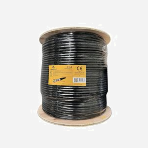 Gembird FPC-6004GE-SO-OUT Câble LAN Cat6 FTP Extérieur Gel 305m Cuivre Solide AWG23 Gaine PE Tambour Bois -20°C à 70°C - Miniature 2