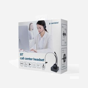 Gembird BTHS-M-01 Casque Stéréo Bluetooth, Microphone Intégré, Autonomie 12h, Contrôle Multifonction, LED, 180x180x50mm, 180g - Miniature 2