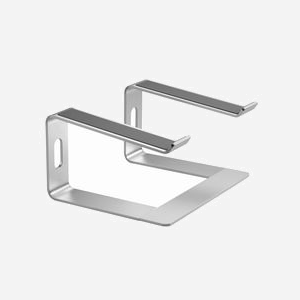 Support Laptop Aluminium Gembird NBS-D1-01 Argent, angle optimisé, ventilation, pour 15.6" (39.6cm), charge 5kg, 225x260x142mm, 880g