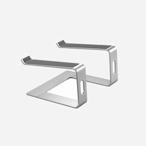 Support Laptop Aluminium Gembird NBS-D1-01 Argent, angle optimisé, ventilation, pour 15.6" (39.6cm), charge 5kg, 225x260x142mm, 880g - Miniature 2