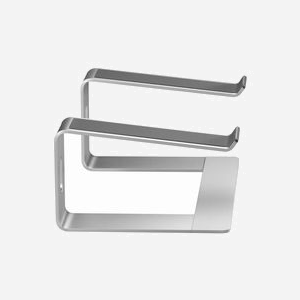 Support Laptop Aluminium Gembird NBS-D1-01 Argent, angle optimisé, ventilation, pour 15.6" (39.6cm), charge 5kg, 225x260x142mm, 880g - Miniature 3