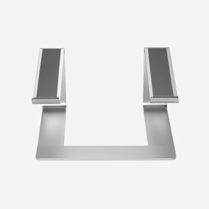 Support Laptop Aluminium Gembird NBS-D1-01 Argent, angle optimisé, ventilation, pour 15.6" (39.6cm), charge 5kg, 225x260x142mm, 880g - Miniature 4