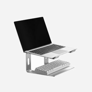 Support Laptop Aluminium Gembird NBS-D1-01 Argent, angle optimisé, ventilation, pour 15.6" (39.6cm), charge 5kg, 225x260x142mm, 880g - Miniature 5