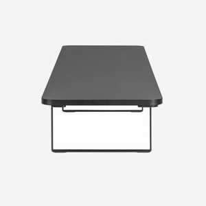 Support double écran Gembird MS-TABLE2-01, bureau, 20kg max, 1000x260x122mm, acier/plastique/bois, noir, RoHS, pour écrans et ordinateurs portables - Miniature 4