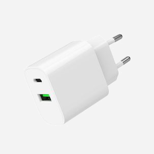 Gembird TA-UC-PDQC20-01-W : Chargeur secteur USB 20W Type-C + USB-A QC3.0, Power Delivery, 100-240V, Protections Surtension/Courant/Chaleur/CC, Blanc - Miniature 4