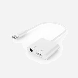 Gembird Adaptateur Audio USB Type-C vers Jack 3.5mm (Femelle), Câble 0.1m, Blanc - Connecteurs Droit, Compatible Macbook, Chromebook, Nexus 5X...