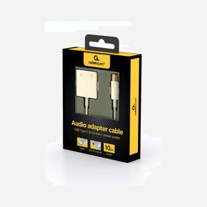 Gembird Adaptateur Audio USB Type-C vers Jack 3.5mm (Femelle), Câble 0.1m, Blanc - Connecteurs Droit, Compatible Macbook, Chromebook, Nexus 5X... - Miniature 4