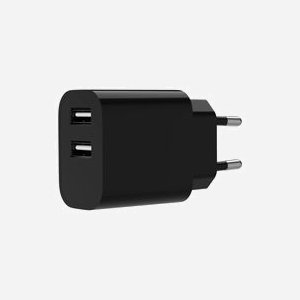 Gembird TA-UC-2A12-01-BK : Chargeur USB Secteur 2 Ports Type A 5V/2.1A, Protection Surcharge/Court-circuit, Entrée 100-240V - Miniature 2