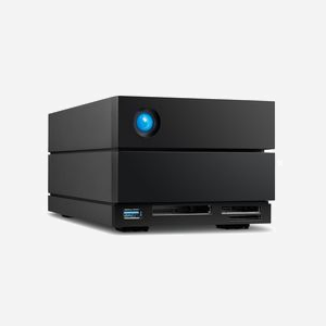 LaCie 2big Dock 36To Boîtier Disques Bureau Noir - 2x18To, USB 3.2 Gen 2, Thunderbolt 4, DisplayPort 1.4, 3.83kg, Compatible Mac & Windows - STLG36000400