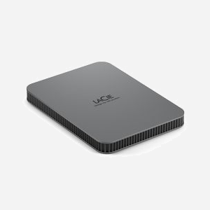 LaCie Mobile Drive Secure 2To USB Type-C 3.2 Gen 1 Disque Dur Externe Gris - Thunderbolt, Protection par Mot de Passe, Compatible macOS, 85.3x118.3x10.4mm - Miniature 5