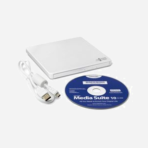 Hitachi-LG GP60NW60.AUAE12W Graveur DVD±RW Externe USB 2.0, M-DISC, Blanc, 8x DVD±R, Compatible Windows/macOS, 141x136.5x14mm, 200g - Miniature 4