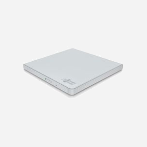 Hitachi-LG GP57EW40.AHLE10B Graveur DVD±RW Externe USB 2.0, M-DISC, 8x DVD±R, Compatible Windows/macOS, Blanc, 141x136.5x14mm, 200g