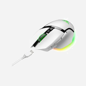 Razer Basilisk V3 Pro Souris Optique 30000 DPI RF Wireless/Bluetooth/USB Type-C, Droitier, 11 Boutons Programmables, 750 IPS, Blanc - Miniature 2