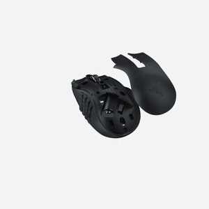 Razer Naga V2 HyperSpeed - Souris Gaming Droitier RF sans Fil + Bluetooth Optique 30000 DPI, 19 Boutons Programmables, 750 IPS, 50G - Miniature 2