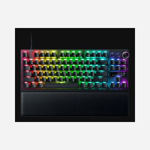 Clavier Gamer Razer RZ03-04980500-R3F1 AZERTY Français, Optique, USB Type-C, TKL (80%), Rétroéclairage LED RGB, Mémoire Intégrée, Anti-Ghosting N-Key Rollover, Repose-Poignets