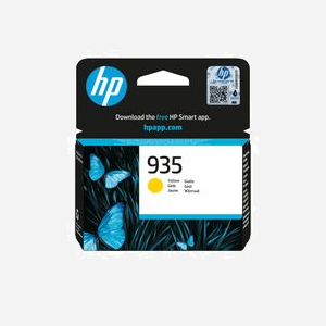 HP 935 Cartouche d'Encre Jaune Authentique C2P22AE - Pigment, 4.5ml, Rendement 400 Pages, Jet d'Encre, Compatibilité Imprimantes HP