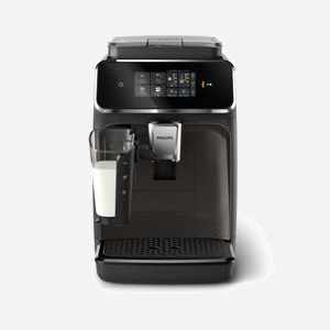 Philips EP2334/10 Série 2300 SilentBrew : Machine Expresso Automatique avec Broyeur Céramique, LatteGo, 4 Boissons, Noir/Gris Perle, AquaClean - Miniature 2